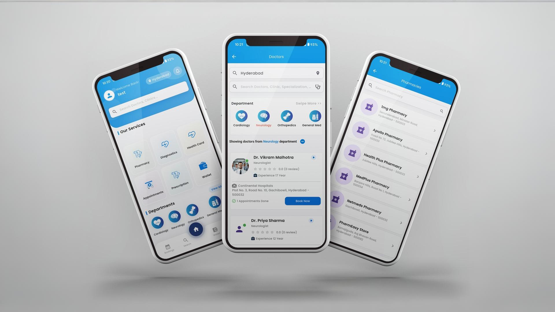 Medislash App Mockup